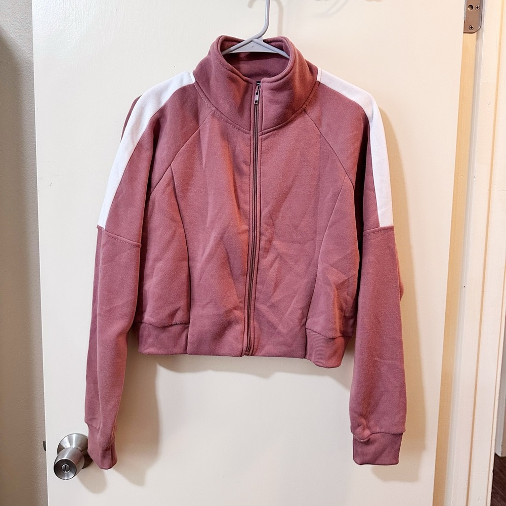 Pink and white jacket